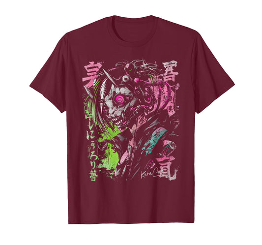 Japanese Streetwear Cyberpunk Y2K Retro Techwear Manga Anime T-Shirt
