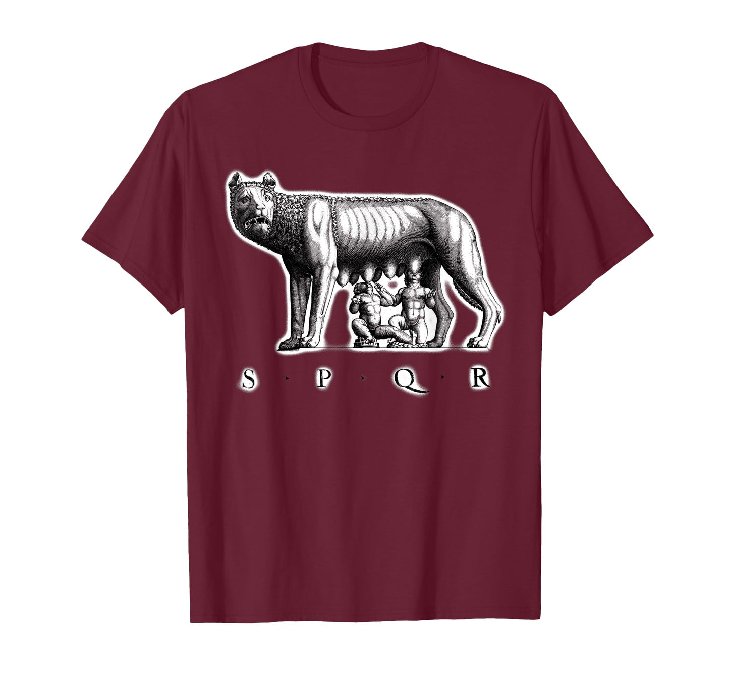 SPQR Roman Rome wolf Romulus Remus T-Shirt
