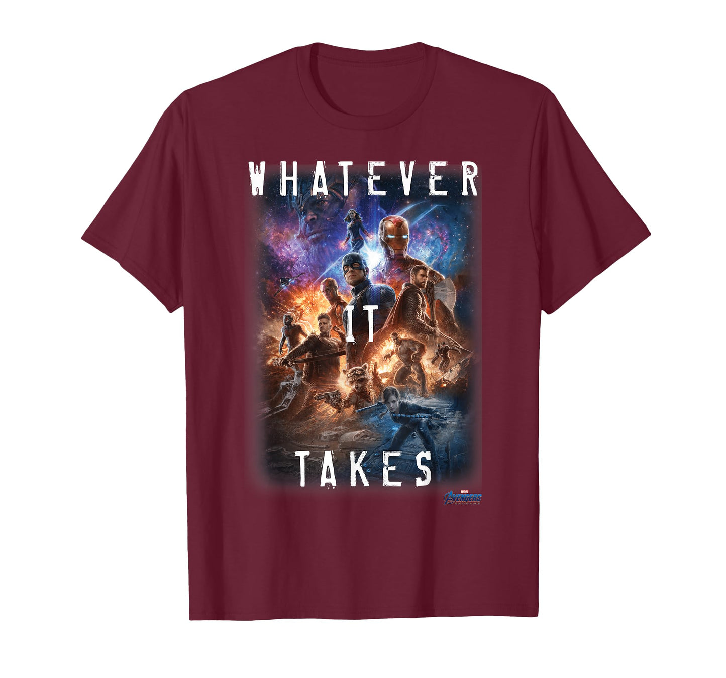 Marvel Avengers Endgame Movie Poster Whatever It Takes T-Shirt Small