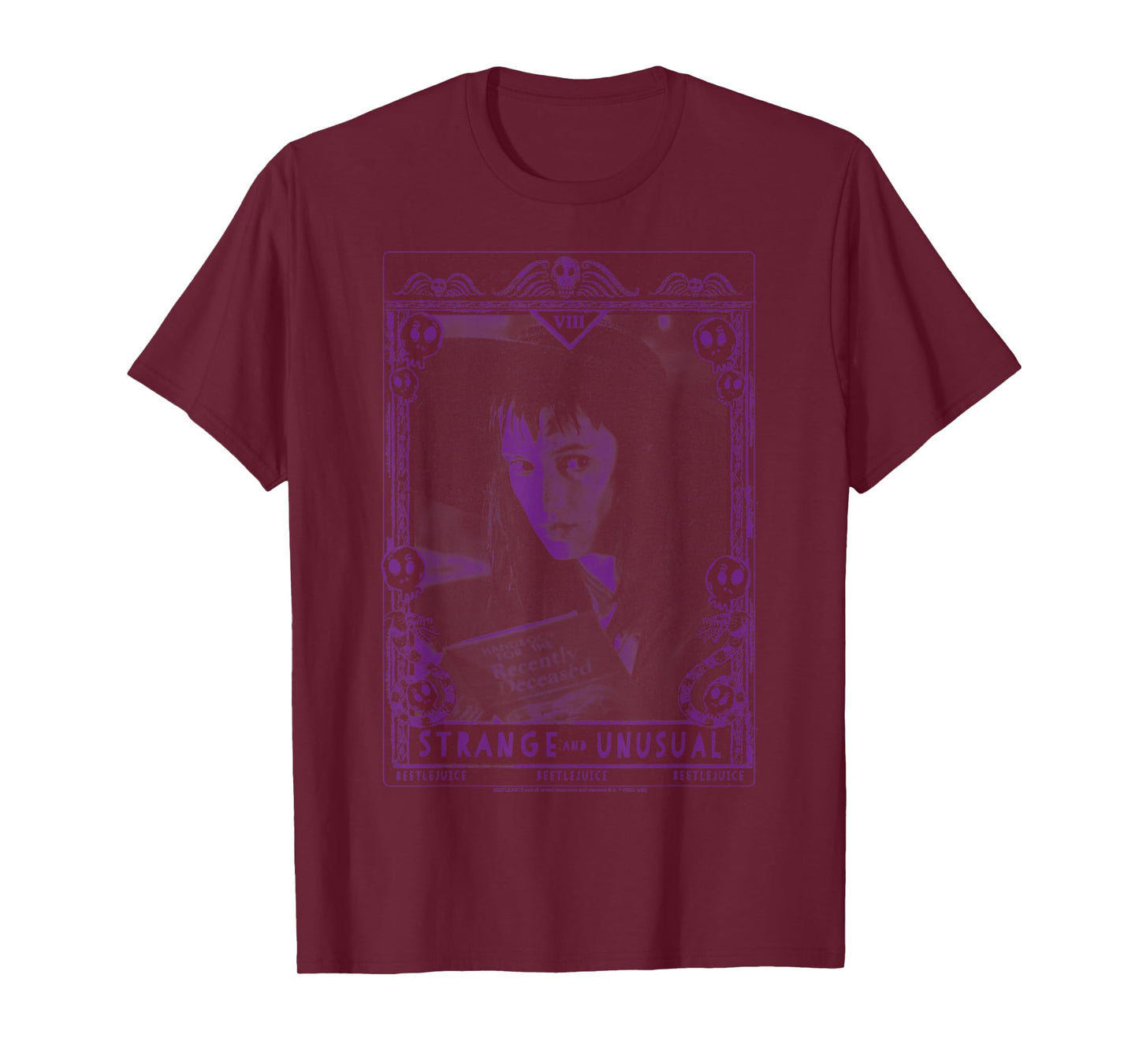 Beetlejuice Lydia Strange and Unusual Tarot Card T-Shirt