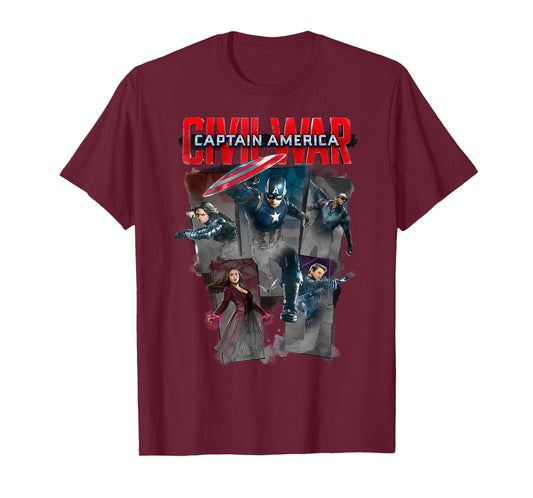 Marvel Captain America Civil War Group Shot T-Shirt