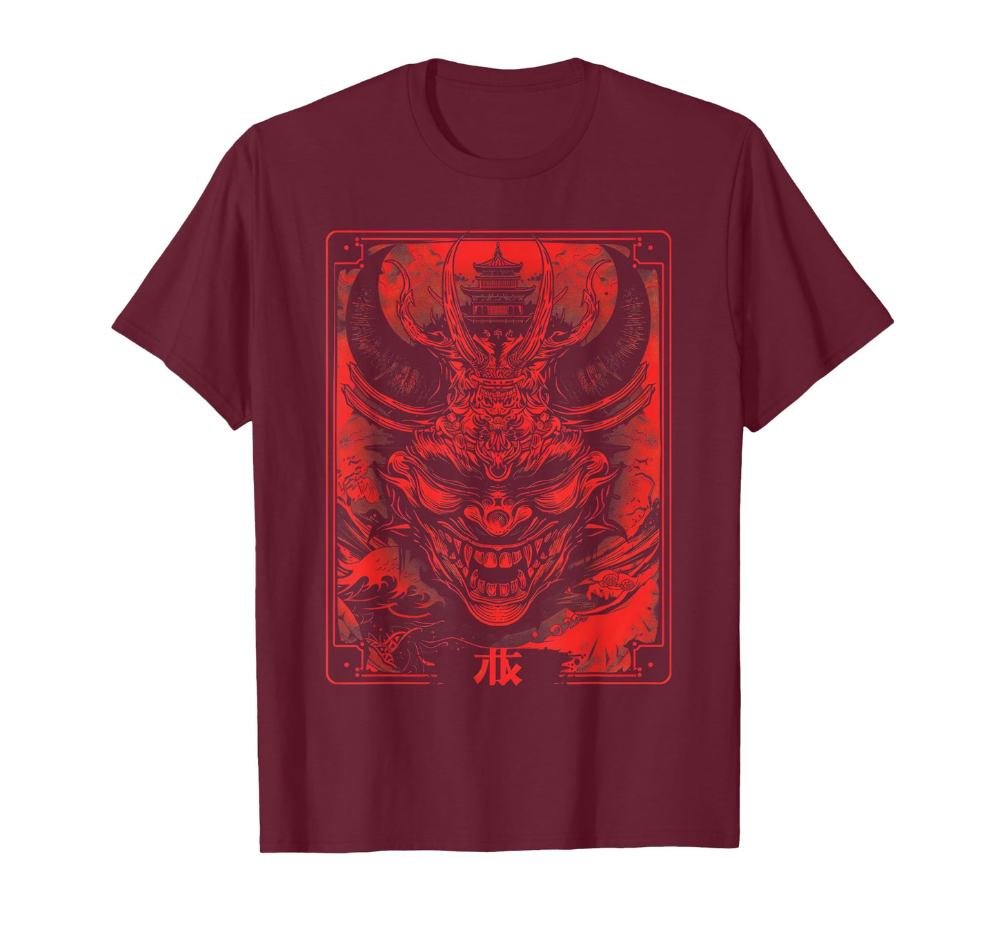 Anime Goth Japanese Oni Demon Samurai Dragon Fantasy T-Shirt