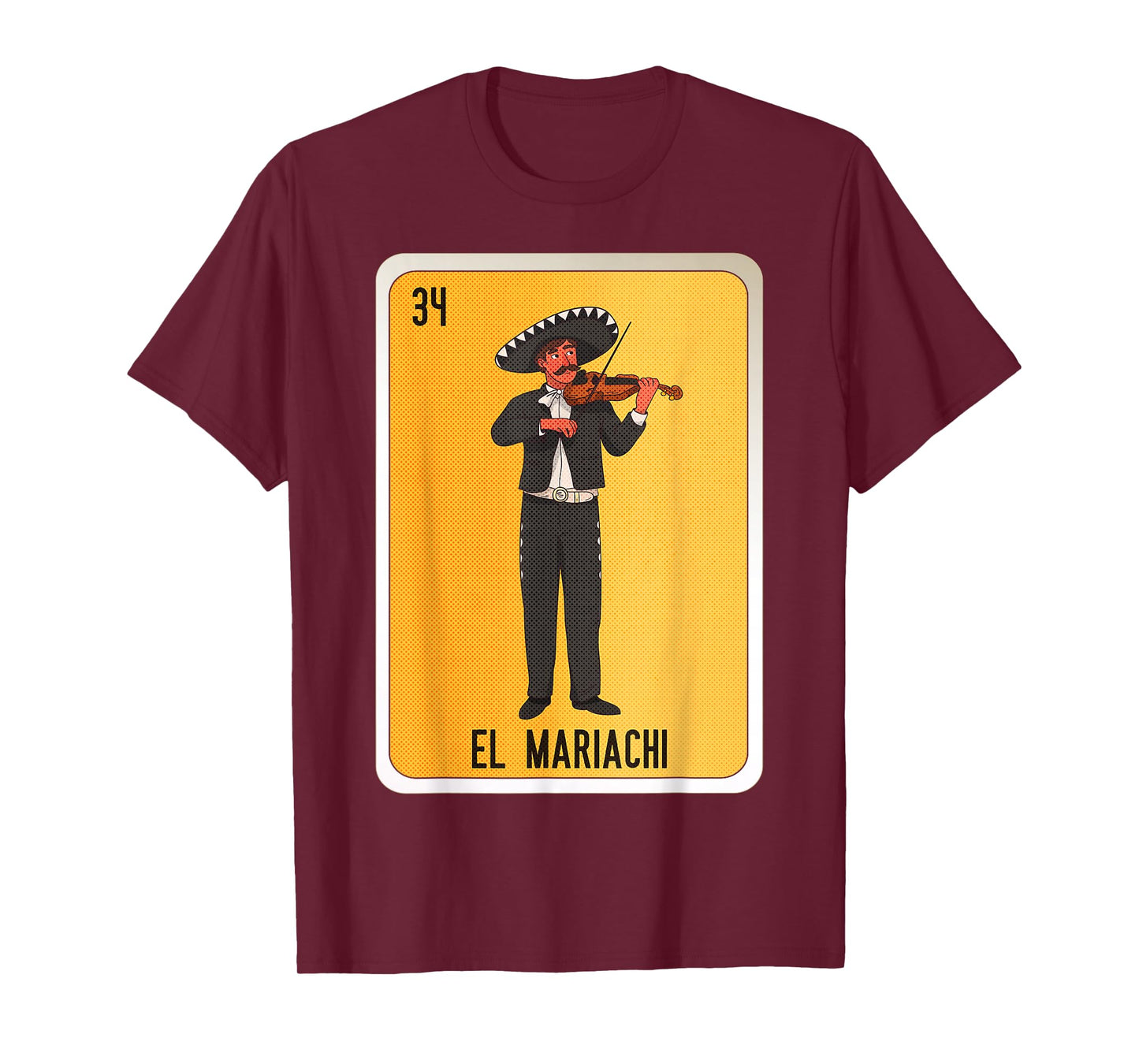 El Mariachi Mexican Slang Chicano Bingo Cards T-Shirt