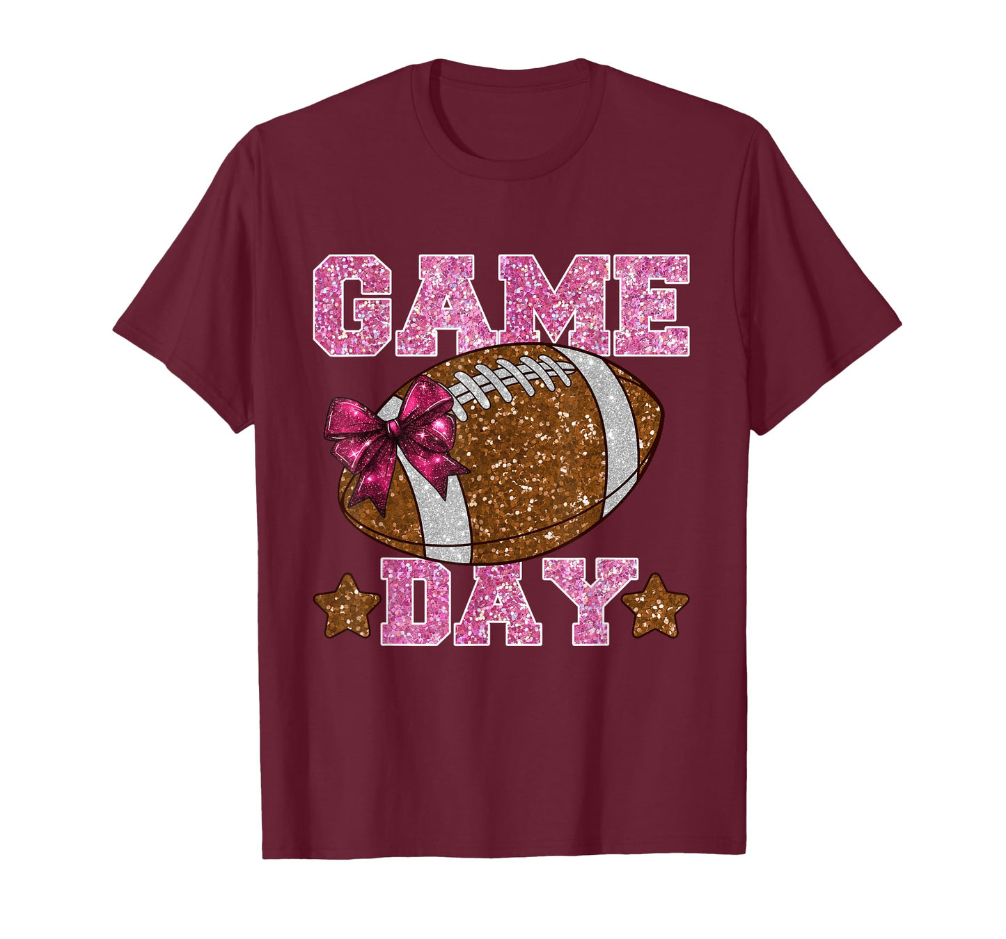 Game Day Football Season Football Mama Girl Touchdown Season T-Shirt