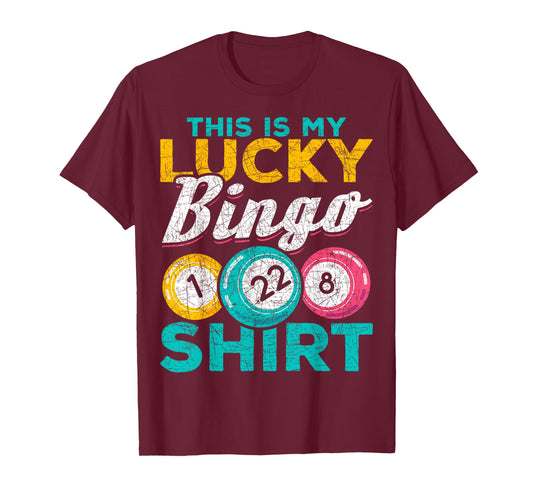 Das ist mein Glücks Bingo Shirt Bingo Player Lotterie Bingo T-Shirt