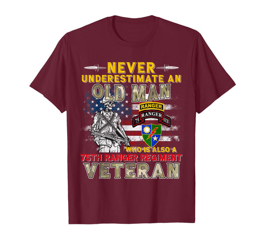 75th Ranger Regiment Veteran Rangers Lead The Way Gift Tee T-Shirt