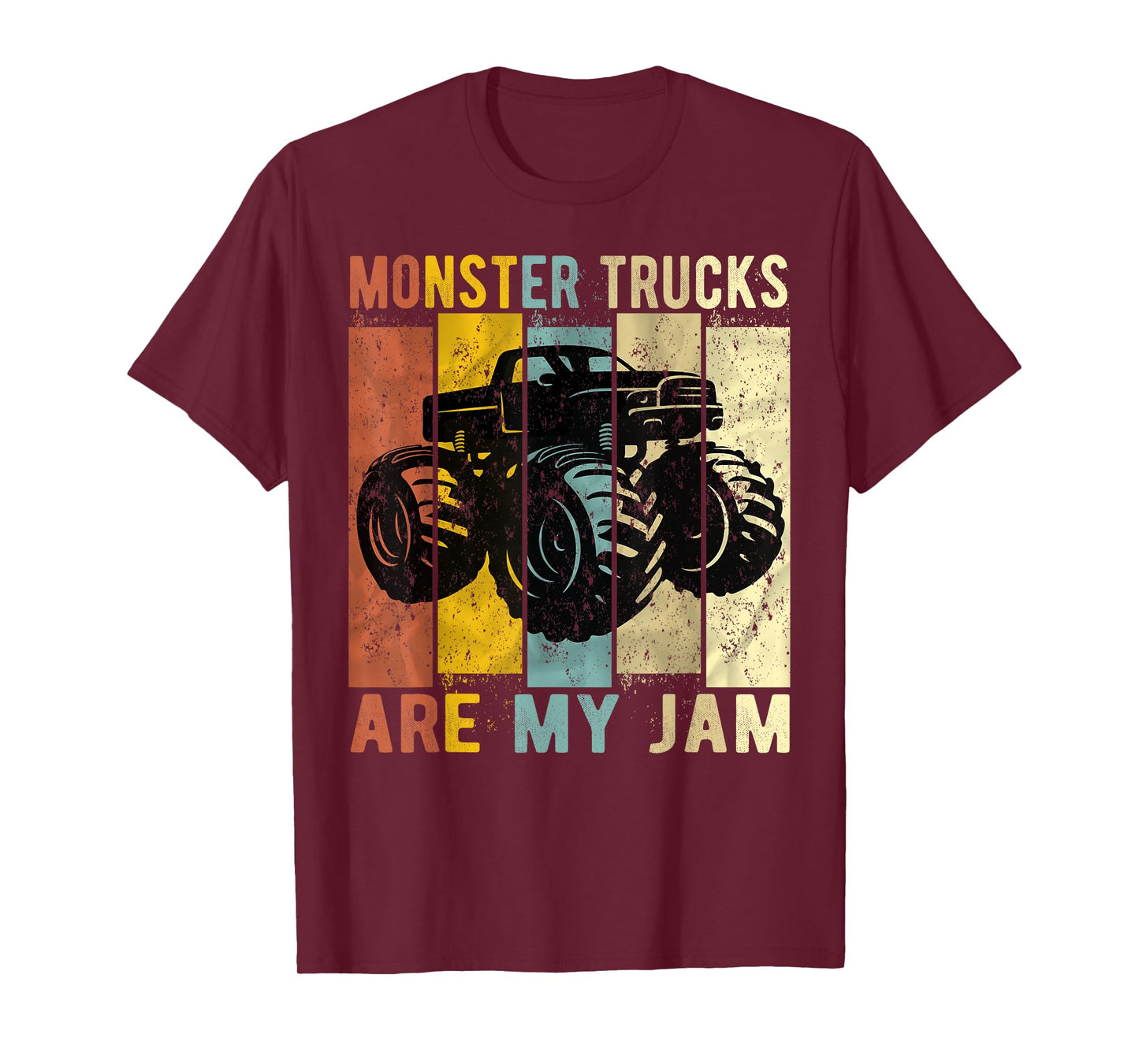 Monster Trucks Are My Jam Vintage Retro Monster Truck T-Shirt