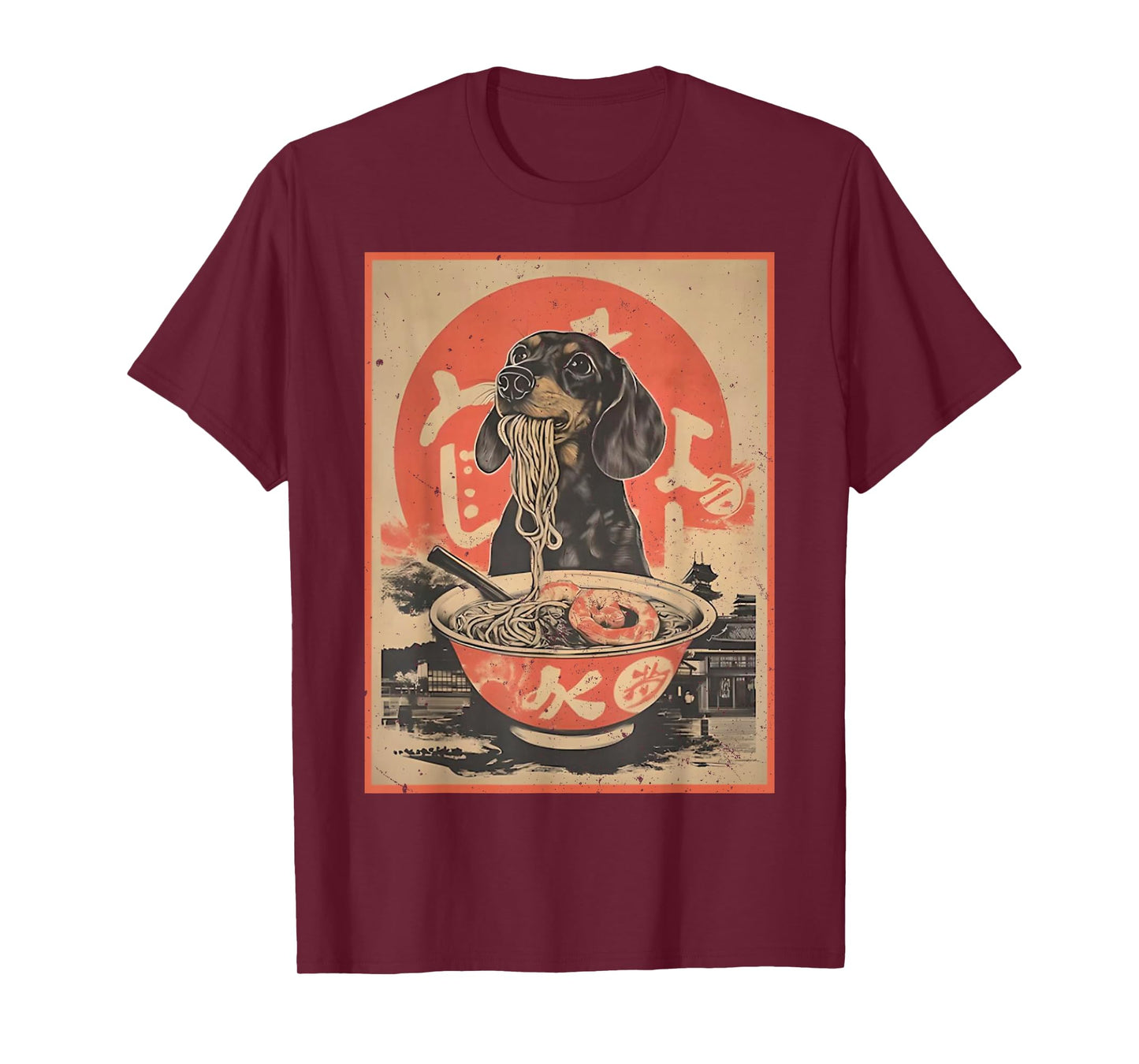 Kawaii Dachshund Ramen Japanese Funny Dogs Lover Humor Gifts T-Shirt