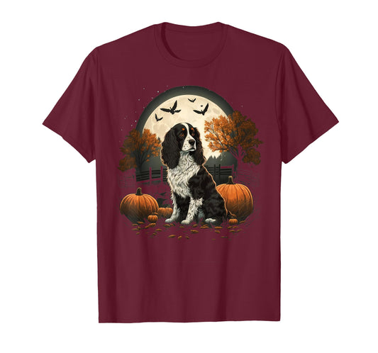 Pumpkin Spaniel costume English Springer Spaniel Halloween T-Shirt