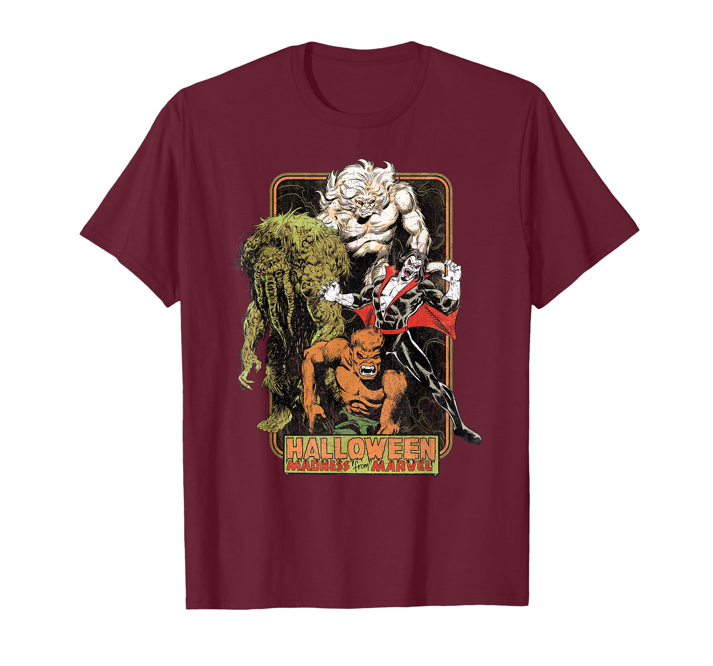 Marvel Strange Tales Monsters Halloween Madness Distressed T-Shirt