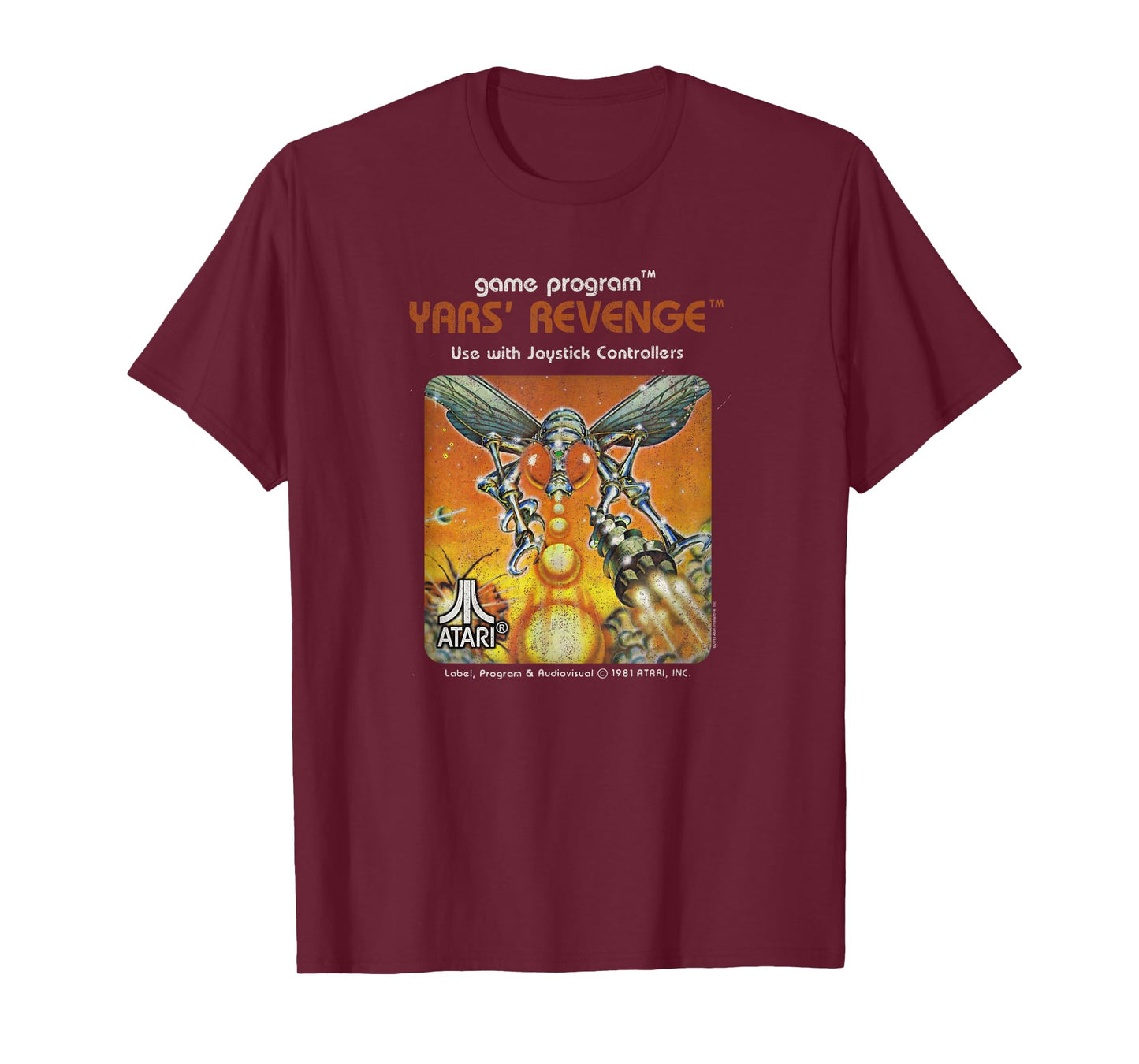 ATARI Yars Revenge Video Game Cartridge T-Shirt