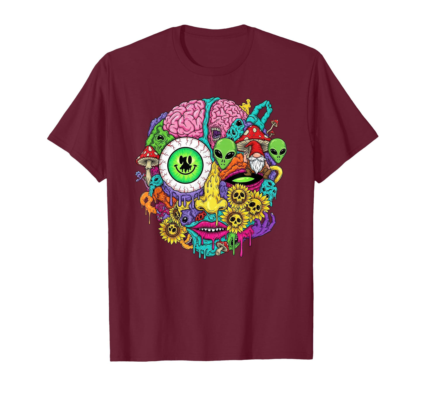 Psychedelic Trippy Colorful Music Festival T-Shirt