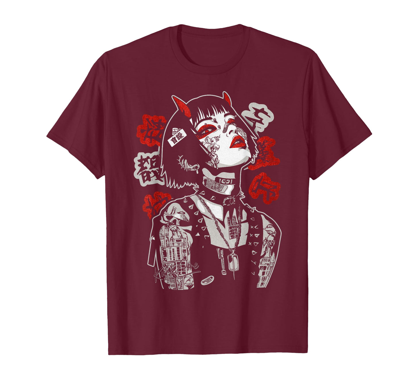 Japanese Streetwear Cyberpunk Y2K Techwear Retro Manga Anime T-Shirt