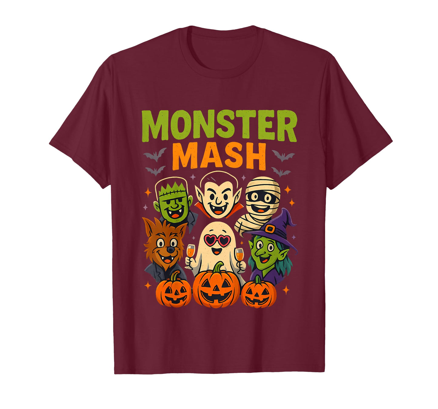 Kids Monster Mash Spooky Party Matching Outfit for Kids Parents H T-Shirt