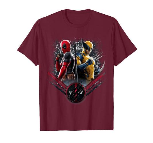 Marvel Studios Deadpool & Wolverine Side-by-Side Claw Icon T-Shirt