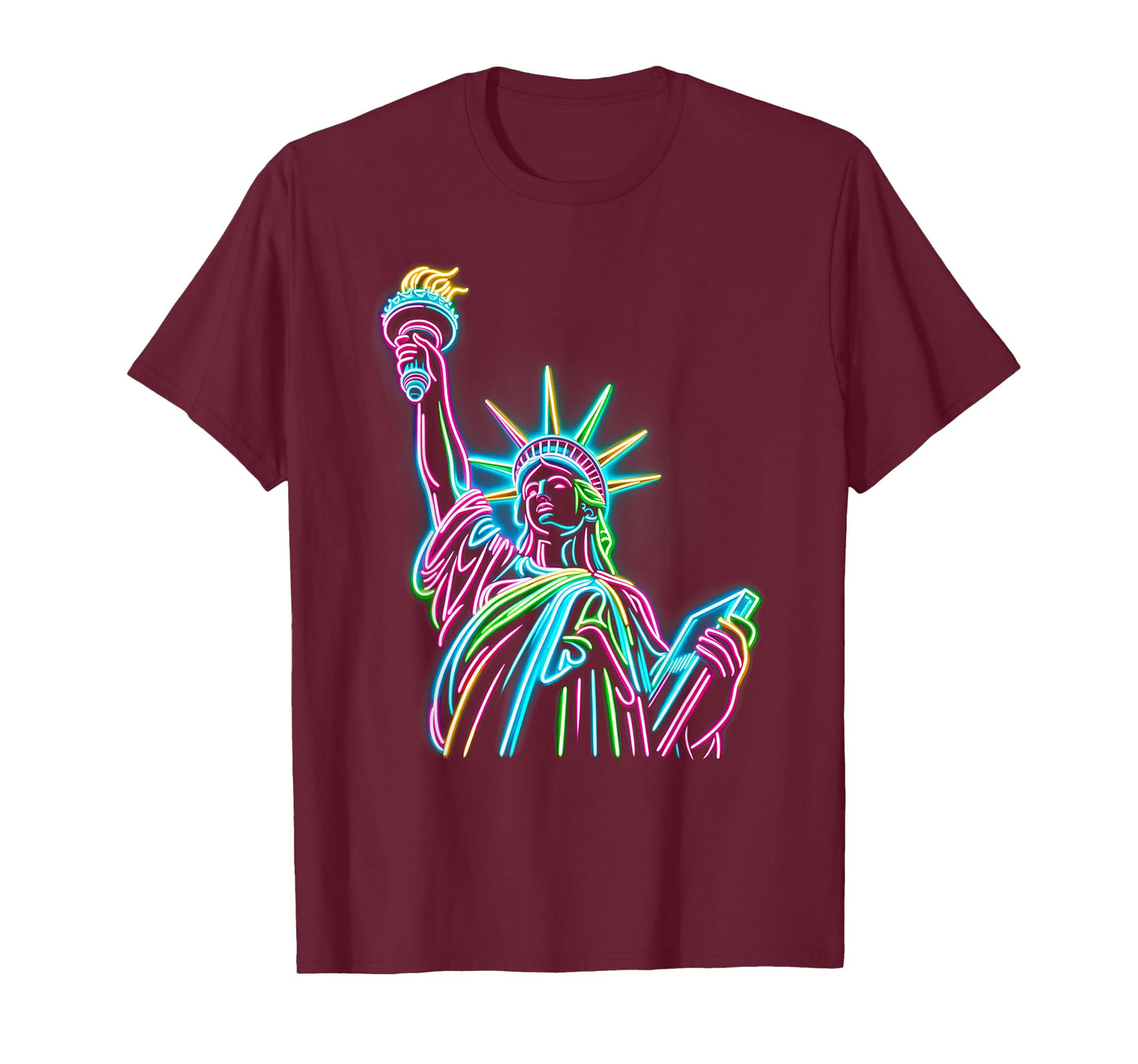 Vivid Statue of Liberty Tee - Colorful Icon T-Shirt