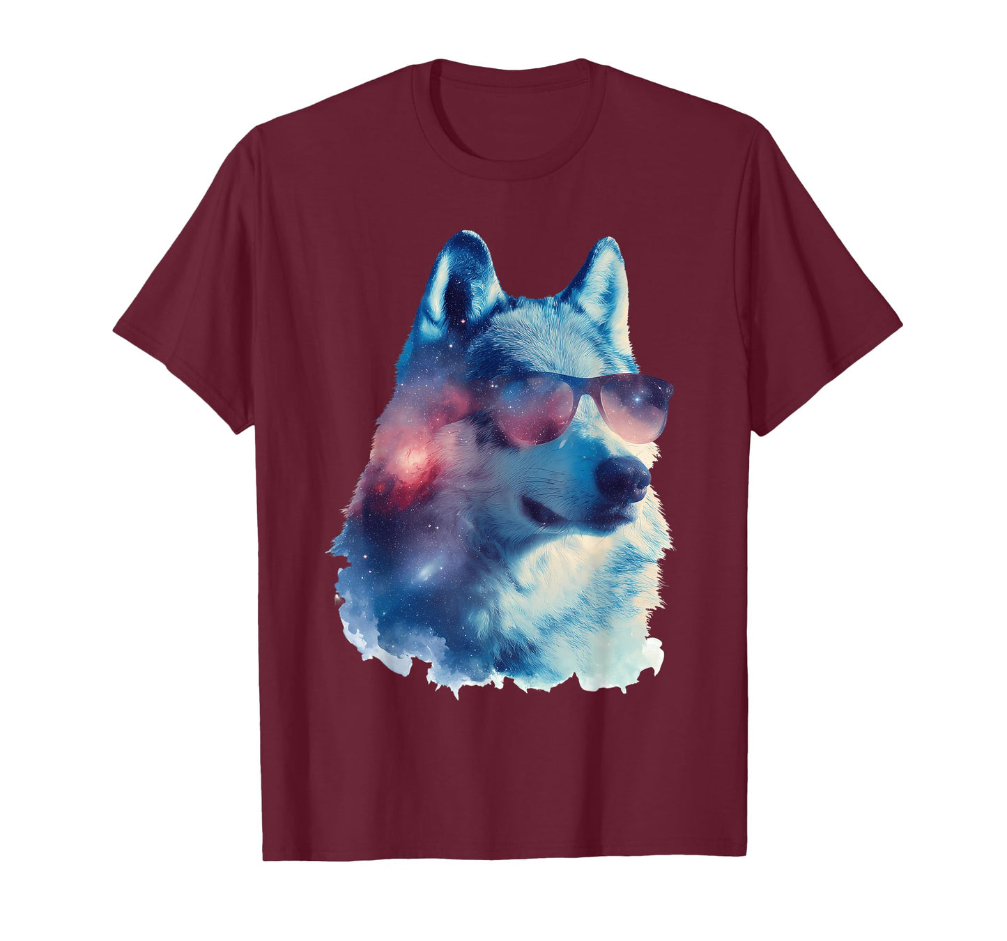 Wolf Sunglasses Animal Graphic Wildlife Colorful Wolf Lover T-Shirt