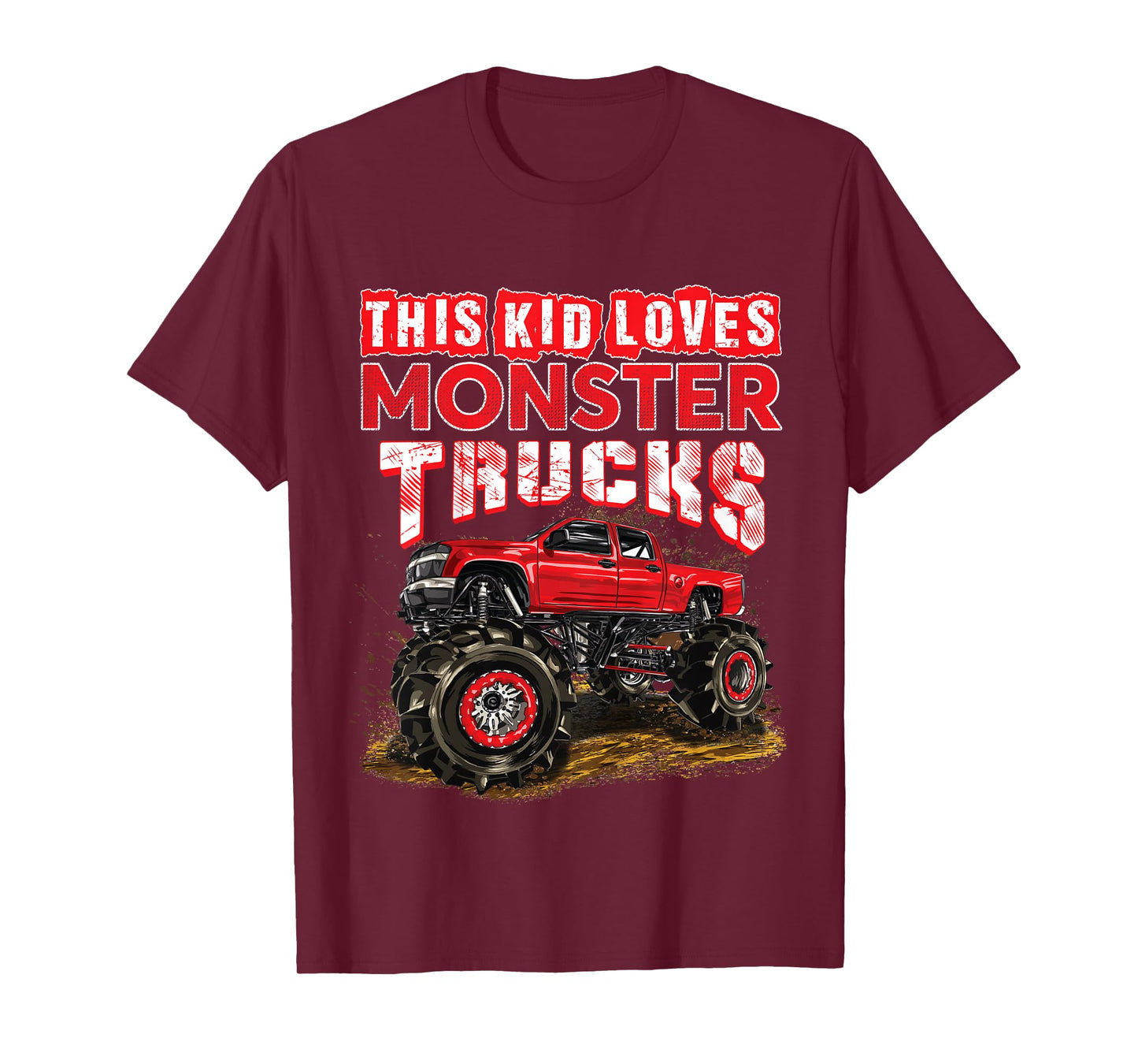 Monster Truck For Kids Boys Girls Monster Truck Lovers T-Shirt