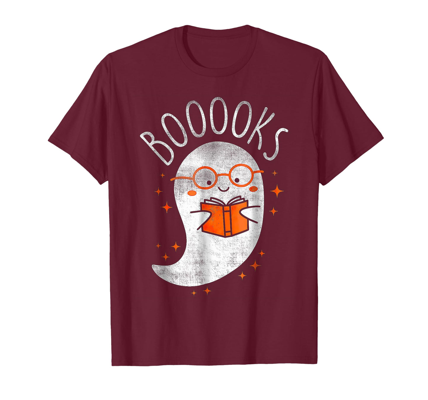 Halloween Cute Ghost Book Reading Teacher T-Shirt