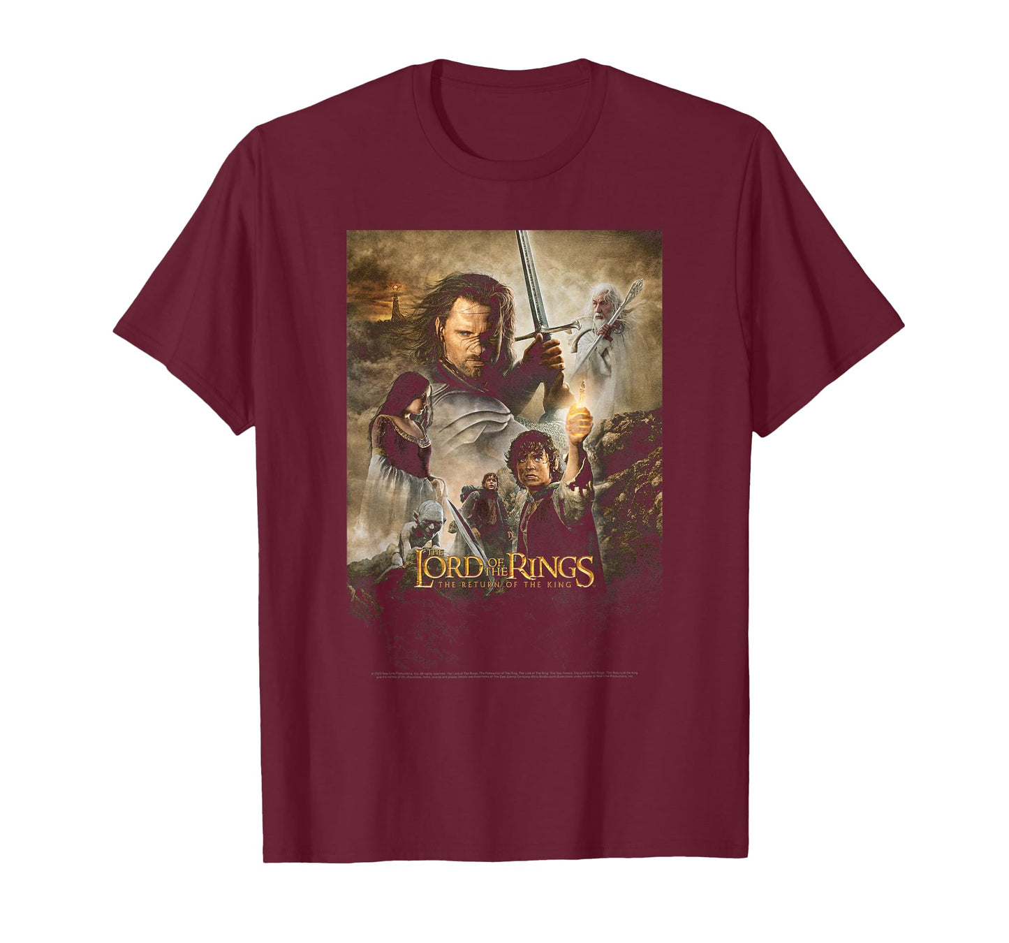 Lord Of The Rings Return Of The King Group Poster T-Shirt