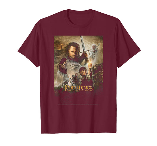 Lord Of The Rings Return Of The King Group Poster T-Shirt