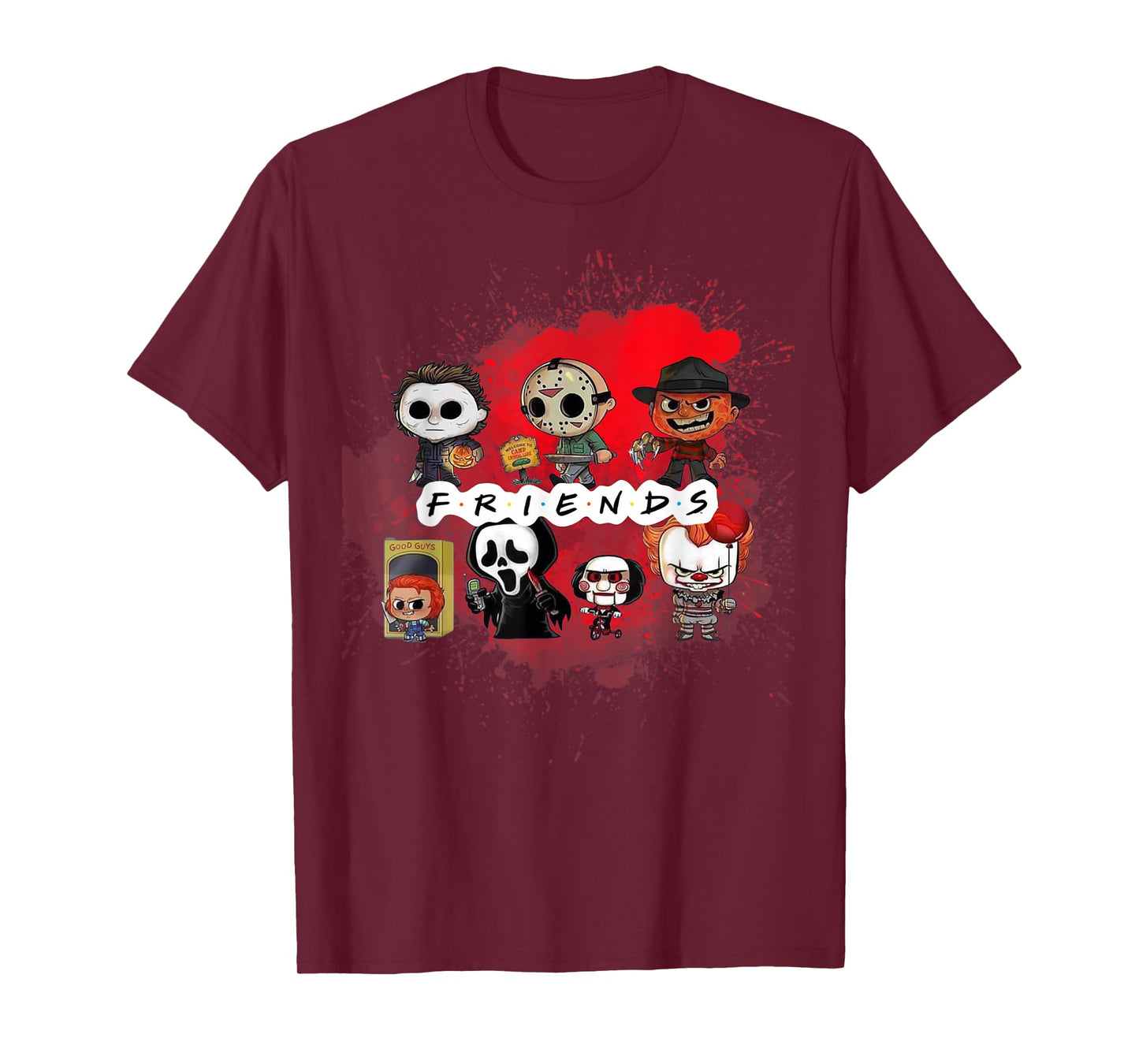 Spooky Season Horror Villain Friends Fall Fun Sweatshirt T-Shirt