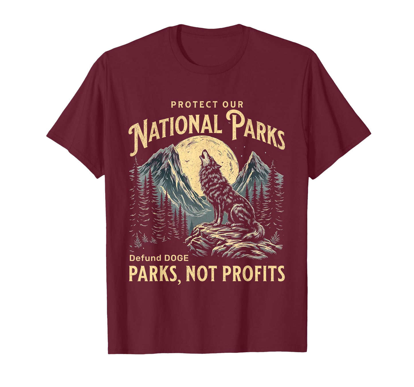 Protect Our National Parks Defund Doge Parks Not Profits T-Shirt