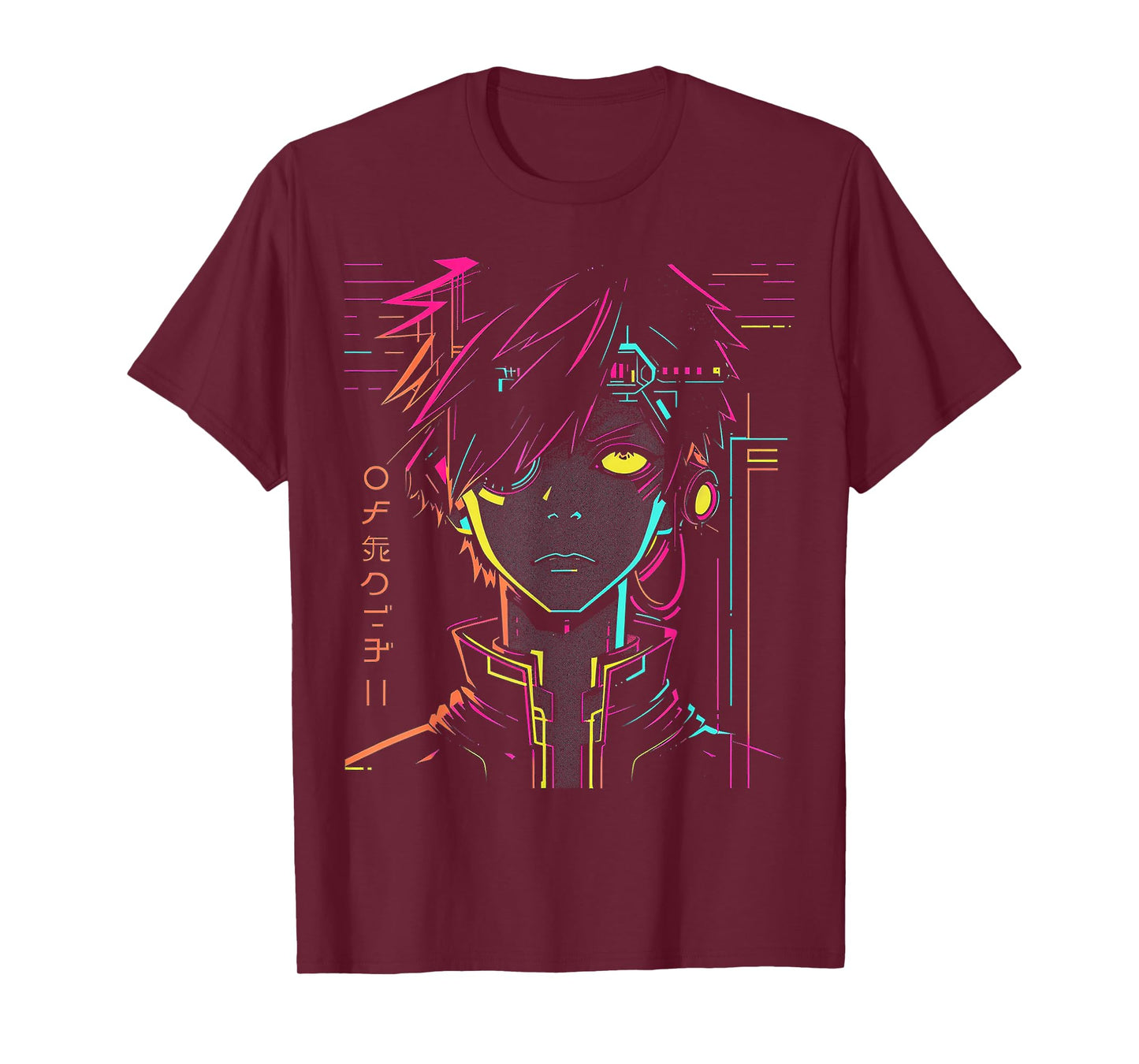 Anime Manga Motif Colorful Illustration Anime T-Shirt