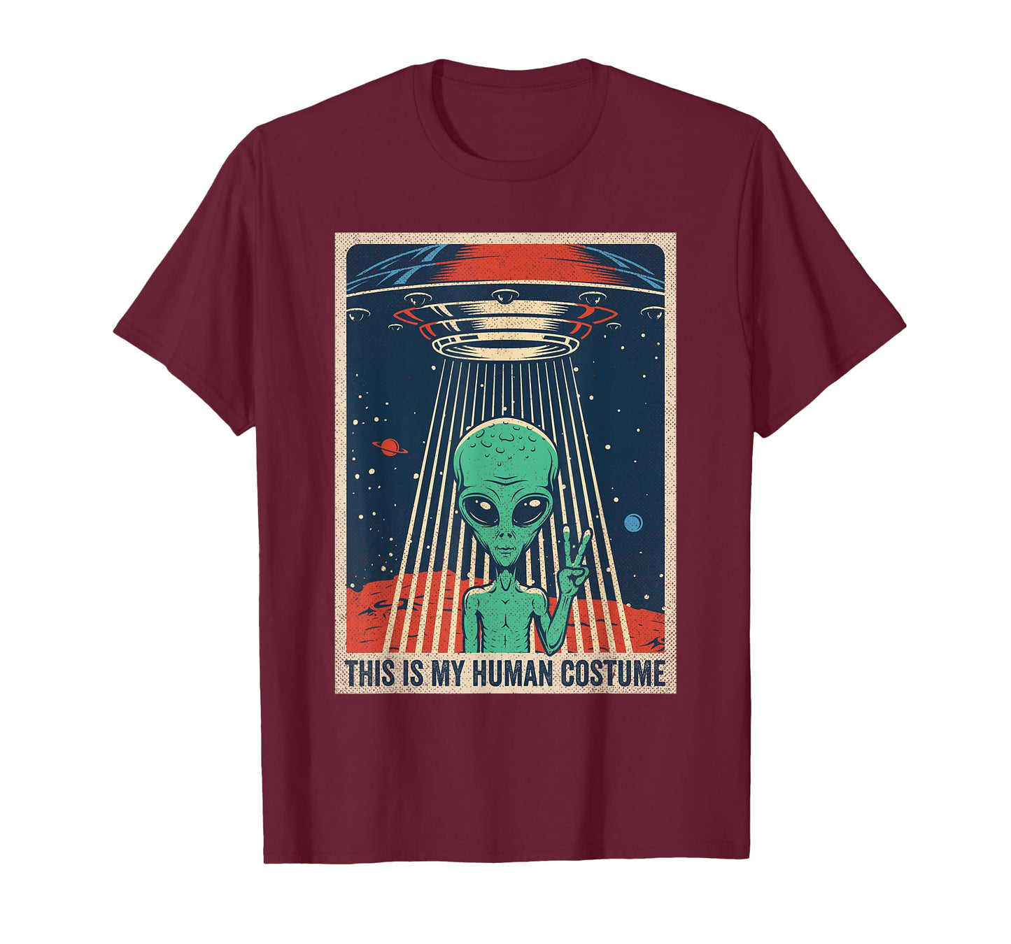 This is My Human Costume Alien Costumes Funny Alien T-Shirt