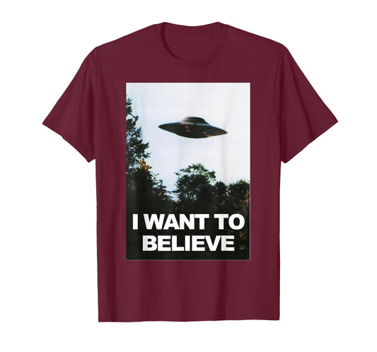 Alien UFO Hunter Shirt I Want To Believe T-Shirt T-Shirt