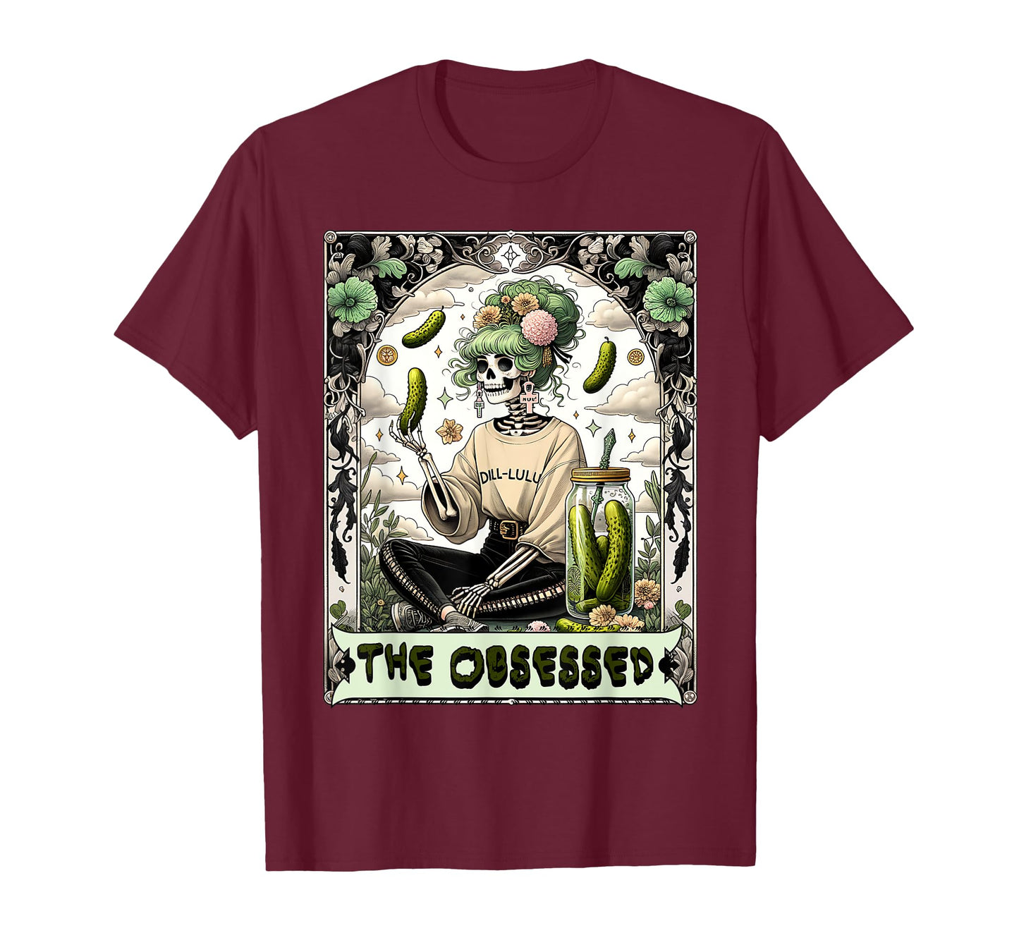 Funny Tarot Card Pickle Lover gift for women T-Shirt