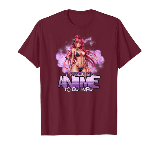 I Paused My Anime To Be Here Japan Kawaii Manga T-Shirt