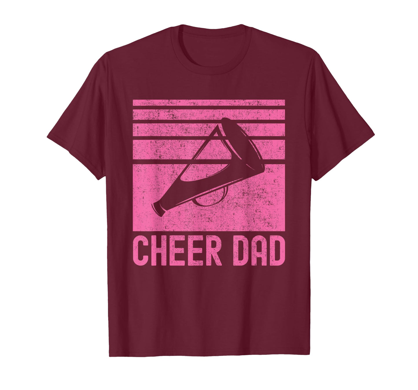 Cheer Dad Pink Cheerleading T-Shirt