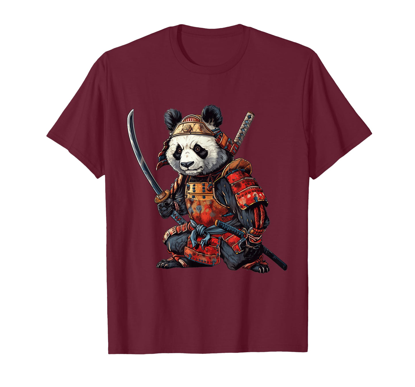 Anime Panda Samurai Ninja T-Shirt