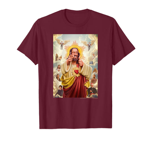 Dogma Movie Christ with Main Characters Poster T-Shirt