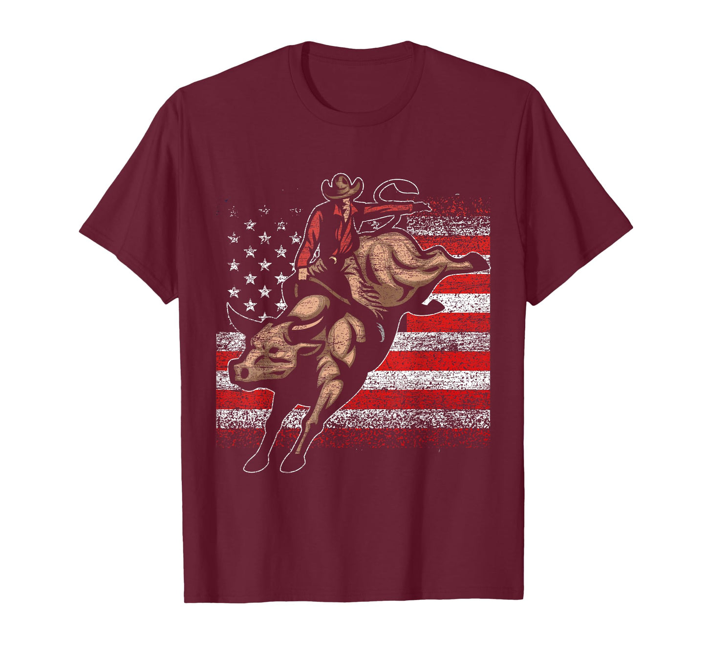 USA Bull Rider Cowboy T-Shirt