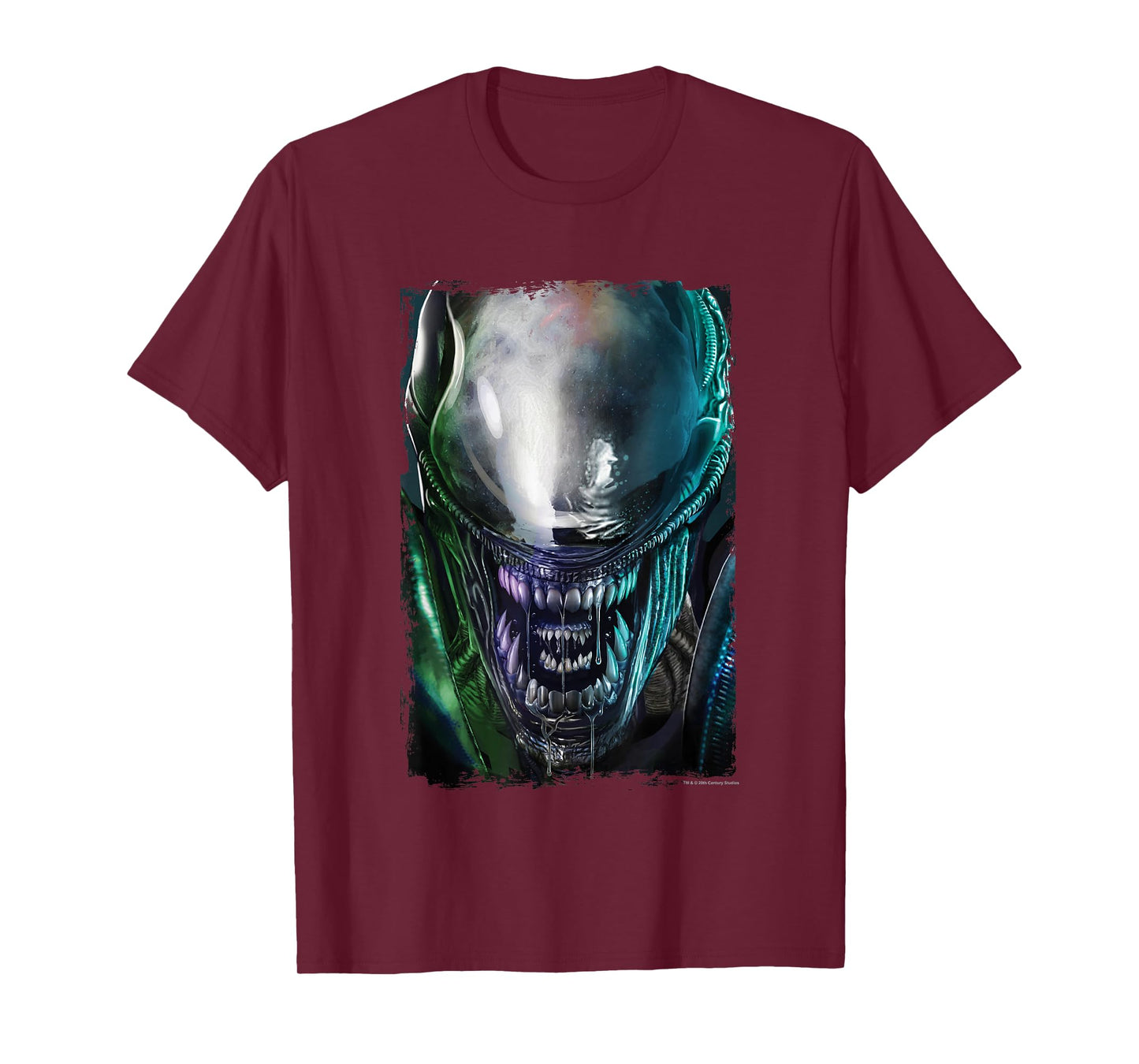 Aliens Epic Dangerous Xenomorph Face Close Up Big Portrait T-Shirt