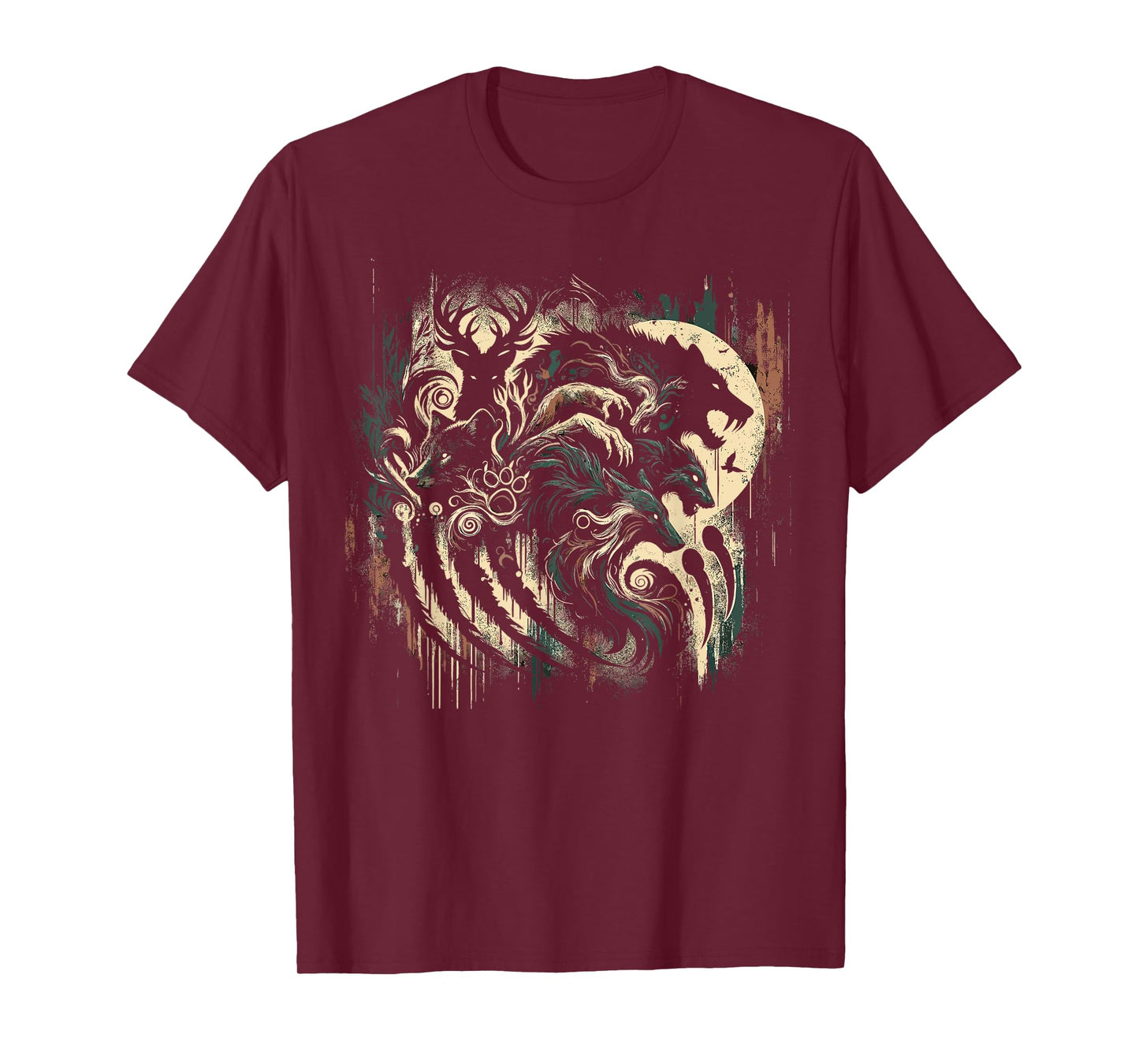 Therian Alpha Wolf Grunge Aesthetic Therianthropy T-Shirt