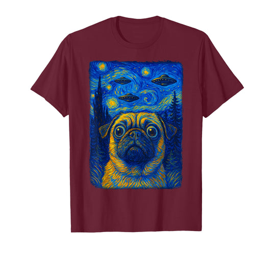 Pug UFO Selfie T-Shirt