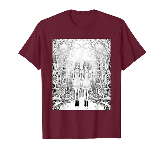 Manga Anime Demon Girl Beauty Horror T-Shirt