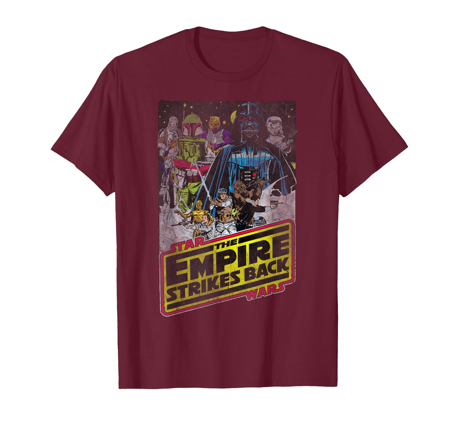 Star Wars The Empire Strikes Back Vintage Comic Logo T-Shirt