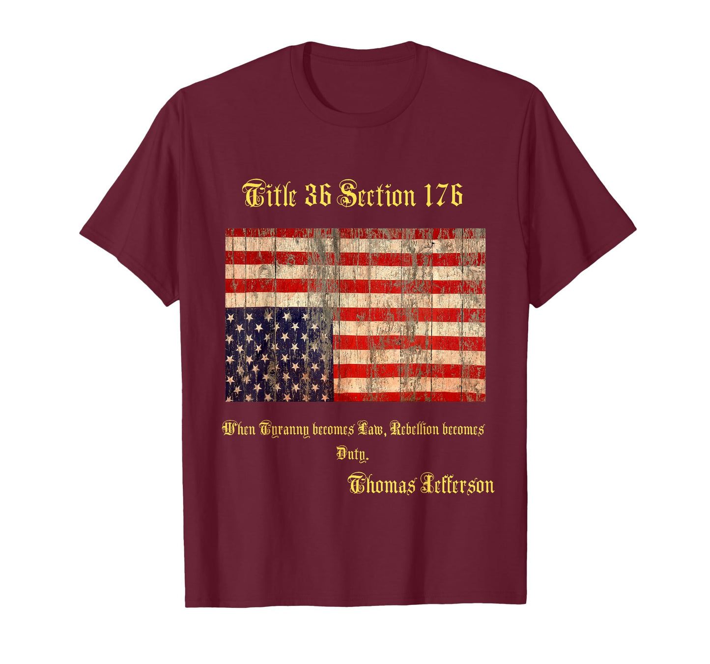 Vintage Upside Down American Flag Distressed Patriot T-Shirt