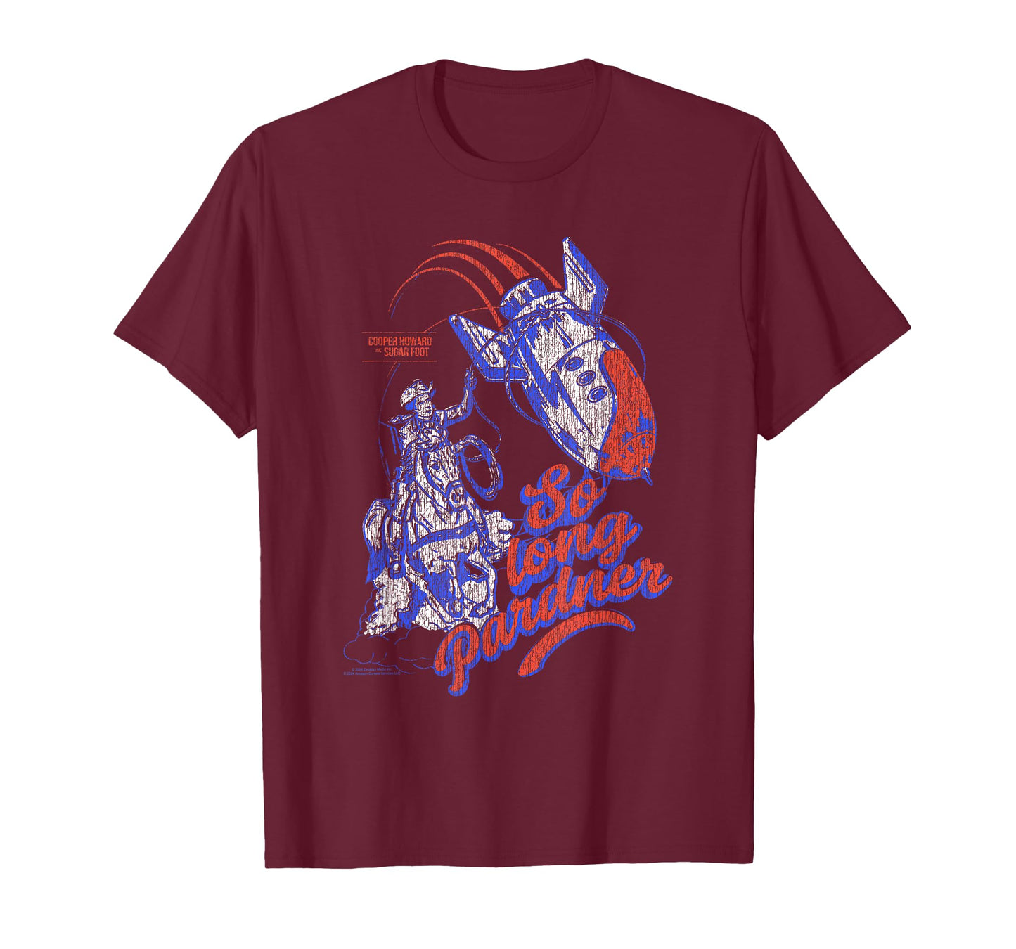 Fallout Retro So Long Pardner Wild Western Bomb TV Show T-Shirt