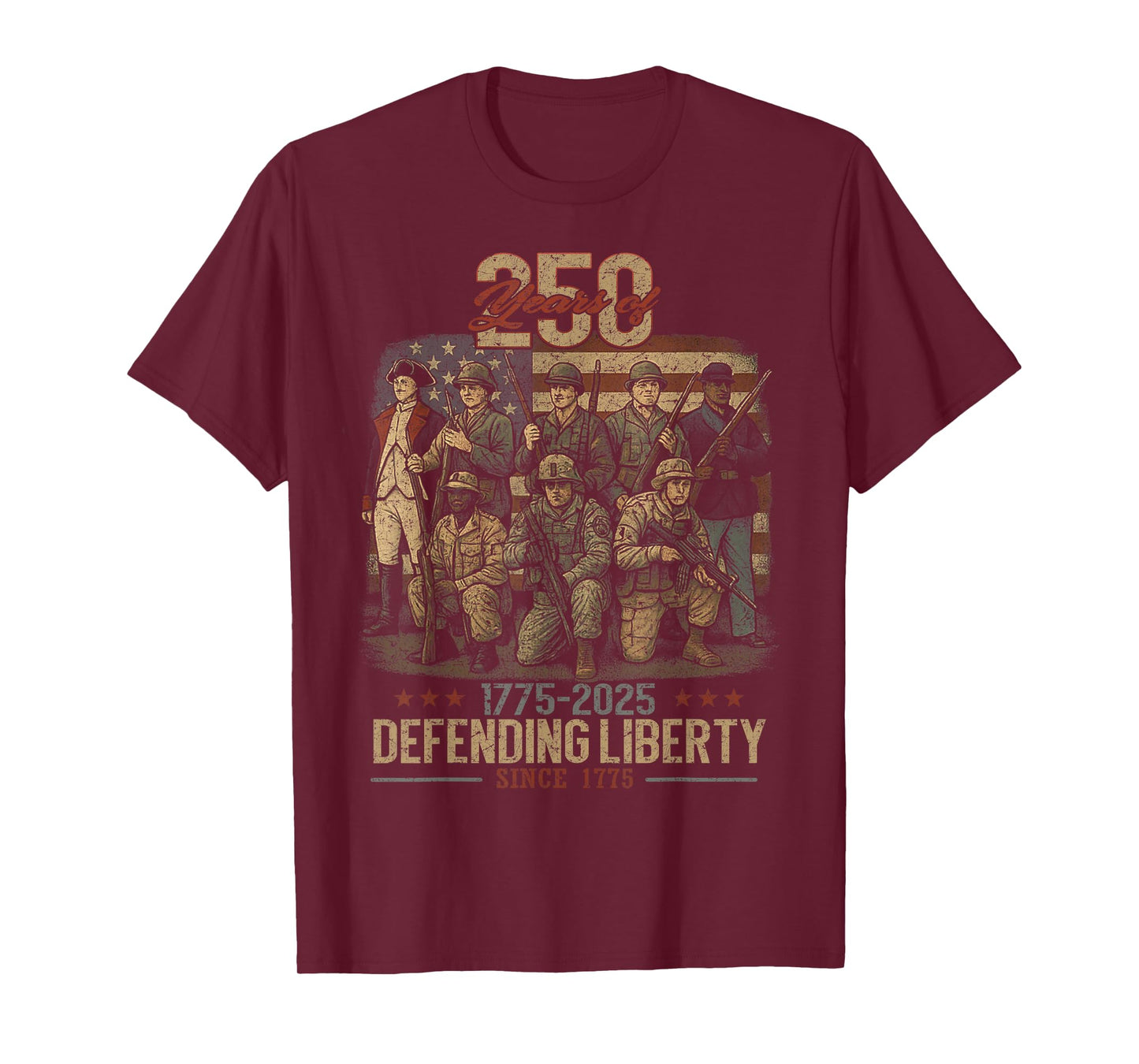 Patriotic USA Army Us Military Parade 250th anniversary 2025 T-Shirt
