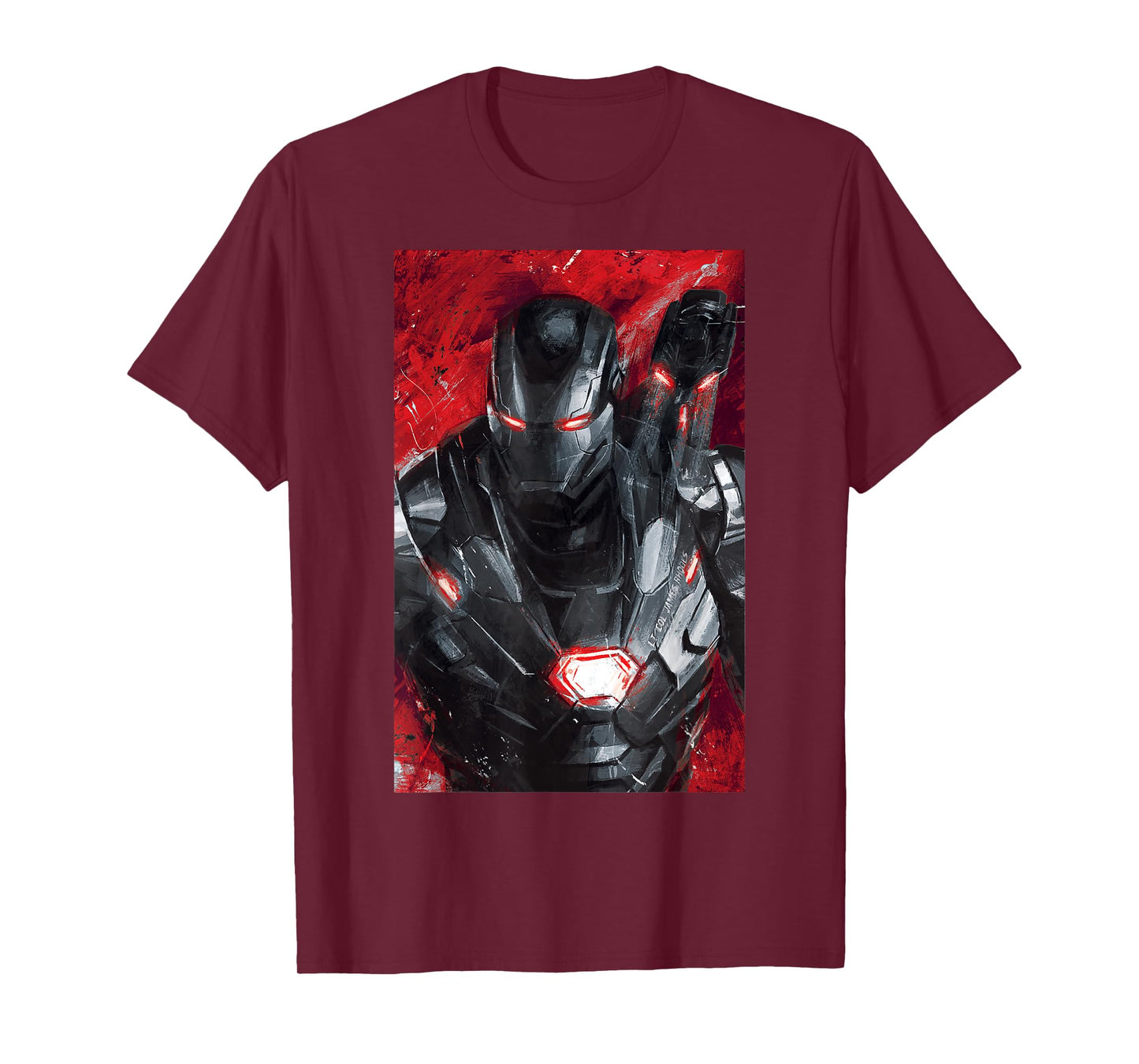 Marvel Avengers Endgame War Machine Painting Graphic T-Shirt T-Shirt