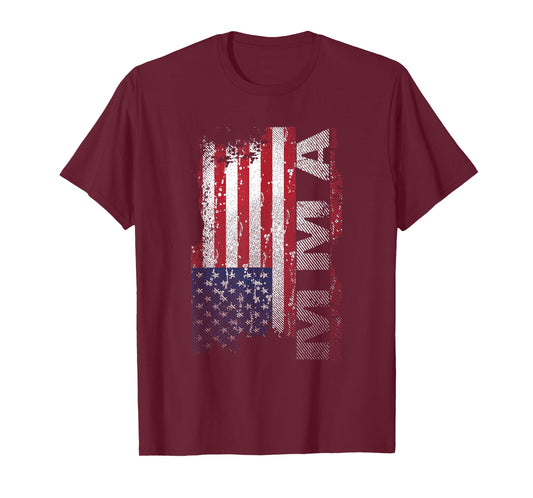 USA Flag MMA Mixed Martial Arts T-Shirt T-Shirt