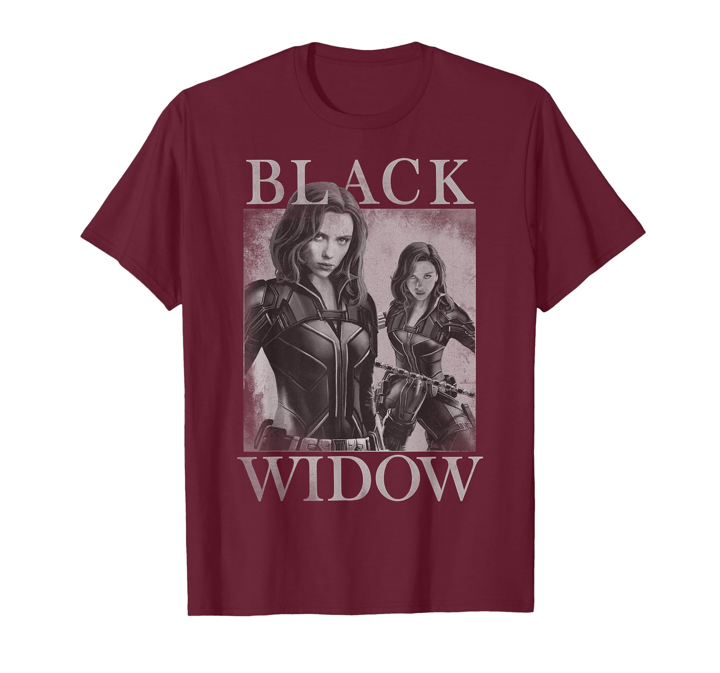 Marvel Black Widow Double Portrait T-Shirt