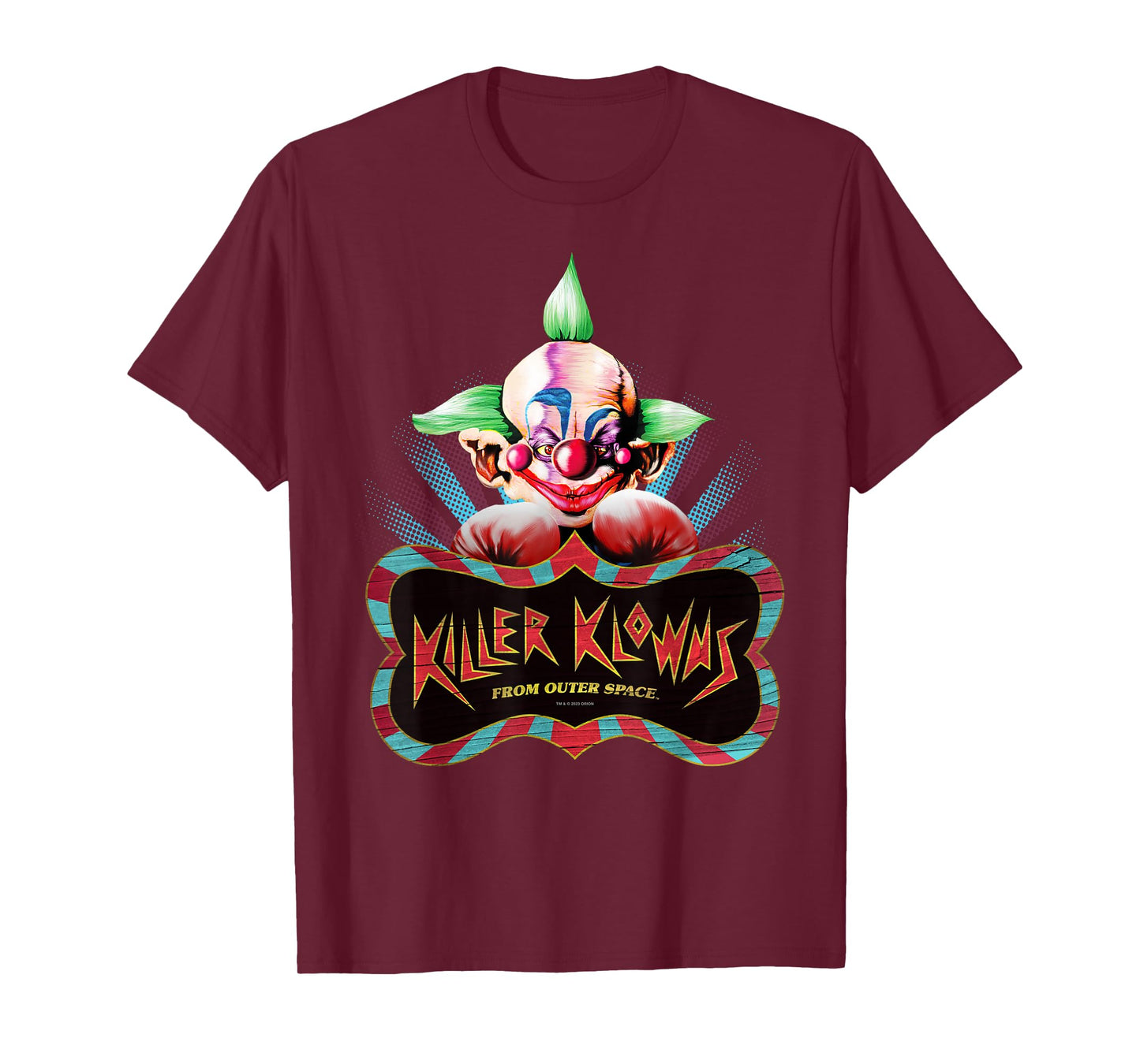 Killer Klowns from Outer Space Shorty Boxing Pose Above Logo T-Shirt