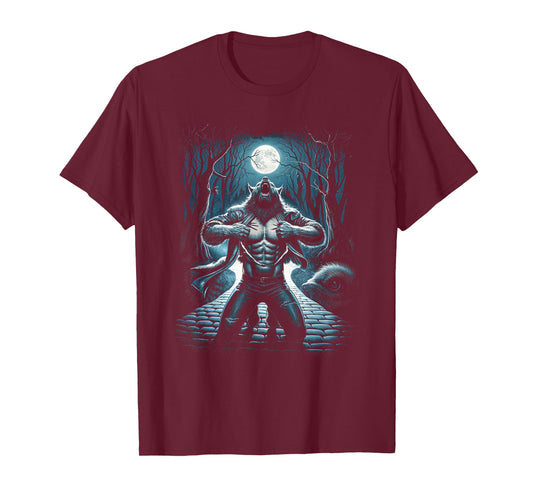 Werewolf Transformation Moon Beast Mythical Creature T-Shirt