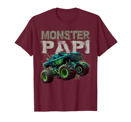 Monster Truck Papi Family Matching Monster Truck Lovers T-Shirt